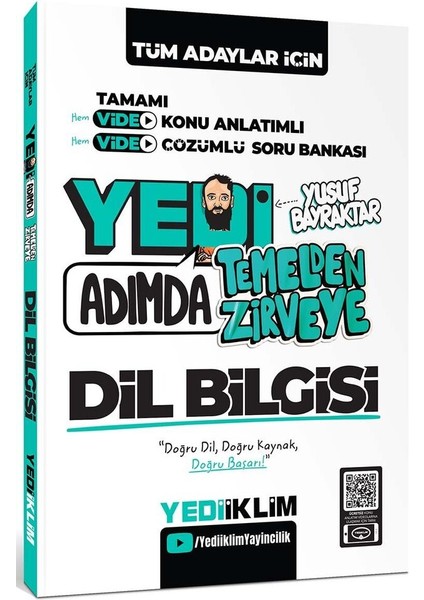 Yedi Adımda Serisi Mega Set(Video Konu Anlatımlı Video Çözümlü Soru Bankası)-Paragraf-Dil Bilgisi