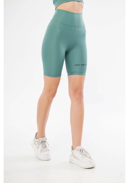 Biker Sporcu Şort - Mint Yeşil indirimleri