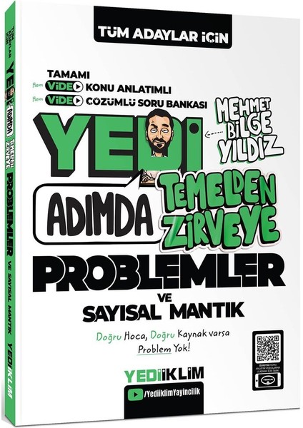 Yedi Adımda Temel Matematik-Geometri-Problemler Video Konu Anlatımlı Video Çözümlü Soru Bankası Seti modelleri