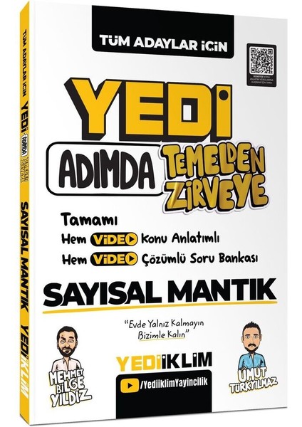 Yedi Adımda Serisi Mega Set(Video Konu Anlatımlı Video Çözümlü Soru Bankası)-Paragraf-Akıl Yürütme indirimleri