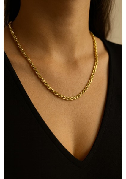 Gold Burgu Zincir Kolye