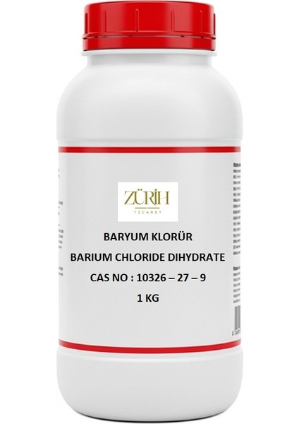 Baryum Klorür 1 Kg - Barium Chloride Dihydrate - (CAS NO: 10326-27-9)