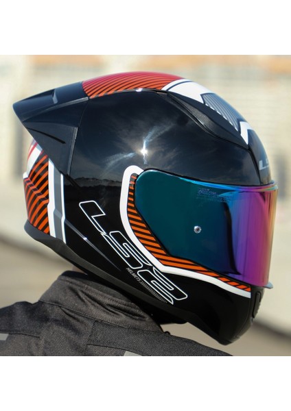 Rapıd 2 Race Extra Beyaz-Kırmızı Fullface Motosiklet Kaskı Gökkuşağı Camlı fiyatları