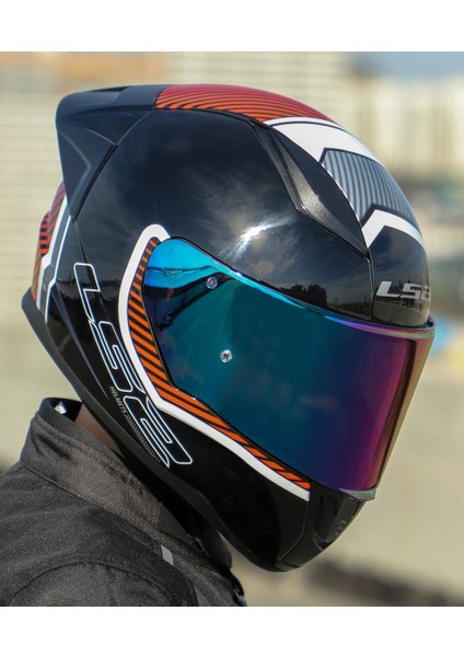 Rapıd 2 Race Extra Beyaz-Kırmızı Fullface Motosiklet Kaskı Gökkuşağı Camlı fırsatları