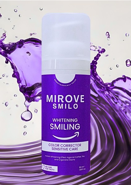 Smılo 4D Koruma Mor Diş Jeli Beyazlatıcı Etkiyle 50 ml Ardıç ve Nane Aromalı modelleri