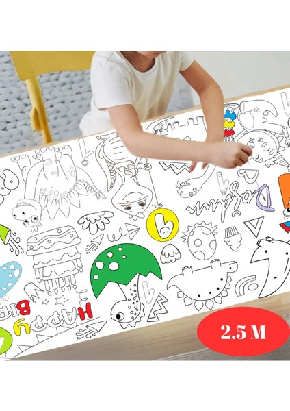 1 Yaş Doğum Günü Partisi Dinozor Temalı Dev Boyama Kağıdı | Eğitici Oyuncak, Kitap, Hediye fiyatları