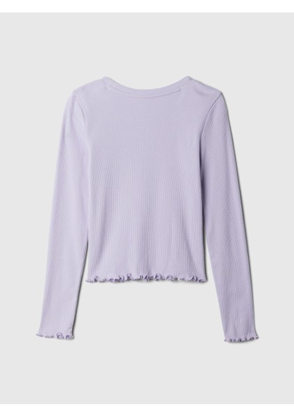 Kız Çocuk Lila Fitilli T-Shirt fiyatları