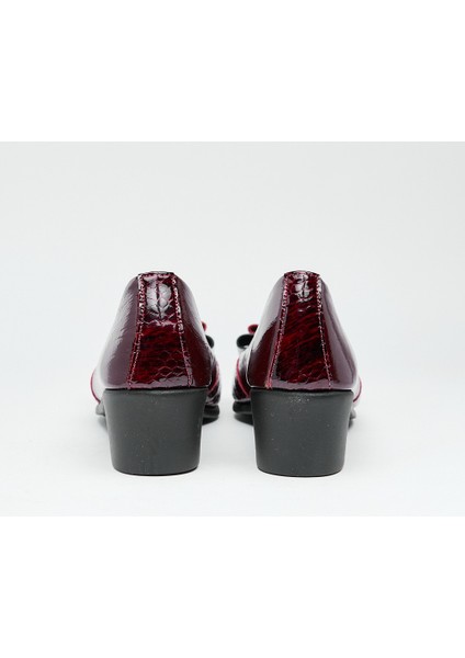 Hakiki Deri Topuklu Fiyonklu Kadın Ayakkabı fırsatları