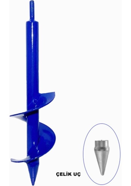 Matkap Uç Toprak Burgu Kısa Ağaç Dikme Makinesi Ergonomik 32X10 cm