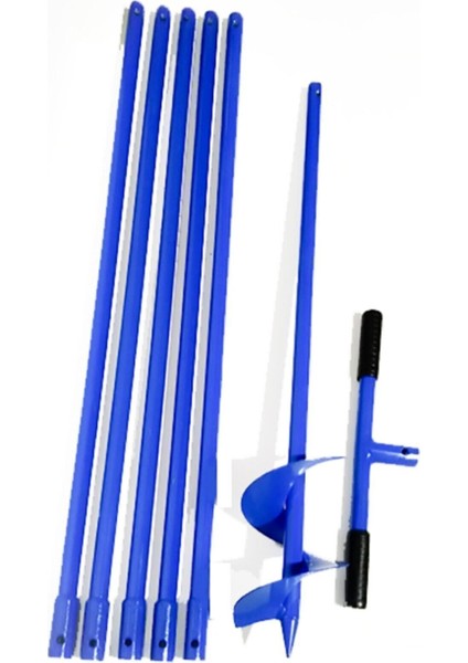 Toprak Burgu Makinesi 15 cm Su Sondaj Burgusu Uzatmalı 16 Metrelik Takım