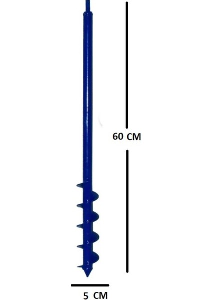Matkap Uyumlu Toprak Burgu Makinesi 60CM x 5 cm fiyatları