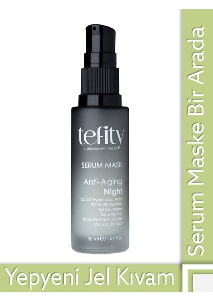 Anti-Aging Night Gece Serum Maske - Retinol, Peptit, Bifida fiyatları