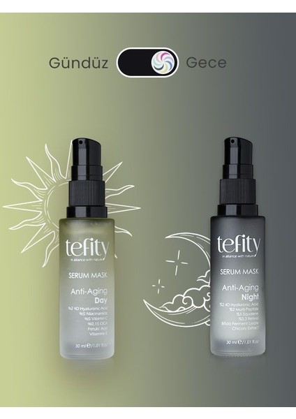 Anti-Aging Night Gece Serum Maske - Retinol, Peptit, Bifida fırsatları