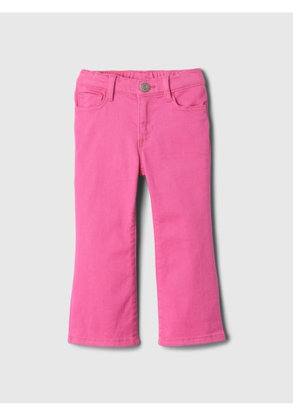 Kız Bebek Pembe Flare Jean Pantolon
