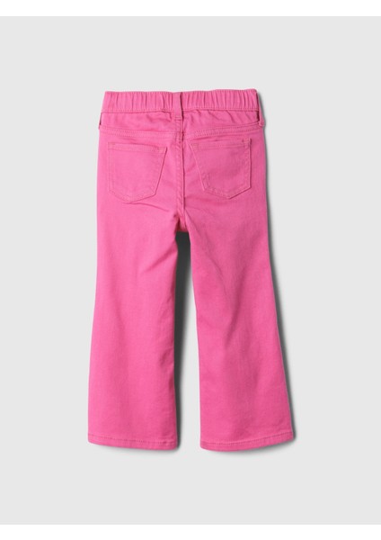 Kız Bebek Pembe Flare Jean Pantolon modelleri