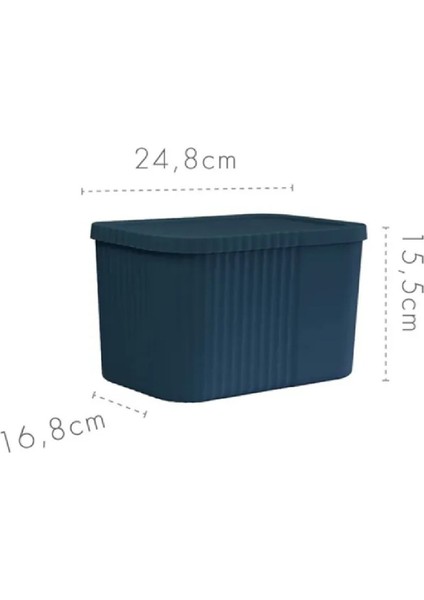 2'li 6 Litre Kapaklı Çok Amaçlı Saklama Kutusu, Siyah, Düzenleyici ve Kullanışlı fiyatları