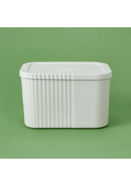 Gri Renkli, Kapaklı Midi Boy Kutu, 6 Litrelik Pratik Saklama Çözümü