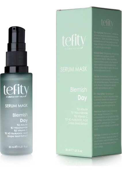 Blemish Day, Leke Karşıtı, Ton Eşitleyici Serum Maske modelleri