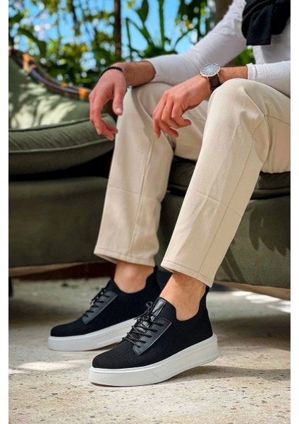 KB-116 Kuback Siyah Triko Bağcıklı Günlük Erkek Ayakkabı modelleri