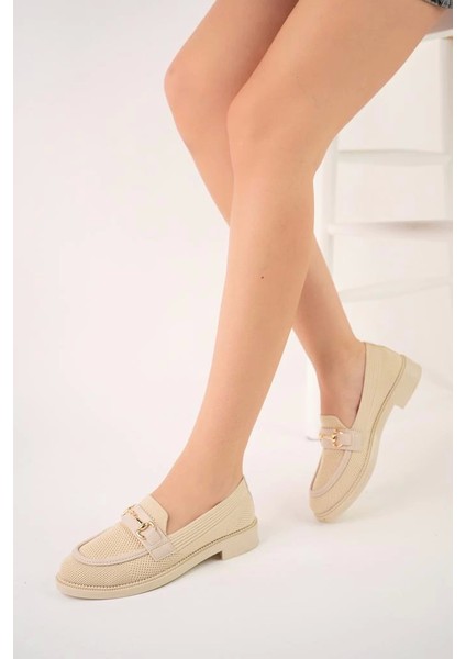 KB-021 Kuback Bej Triko G Toka Günlük Kadın Ayakkabı modelleri