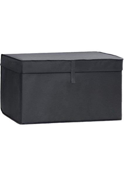 Genis ve Şeffaf Çok Amaçlı Çamaşır Saklama Kutusu 50X40X30 cm Antrasit fiyatları