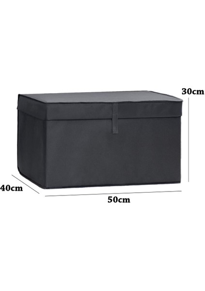 Genis ve Şeffaf Çok Amaçlı Çamaşır Saklama Kutusu 50X40X30 cm Antrasit modelleri