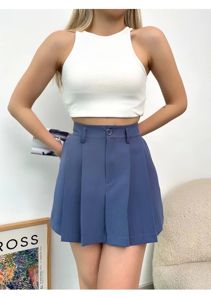 Pileli Atlas Mini Etek S24820