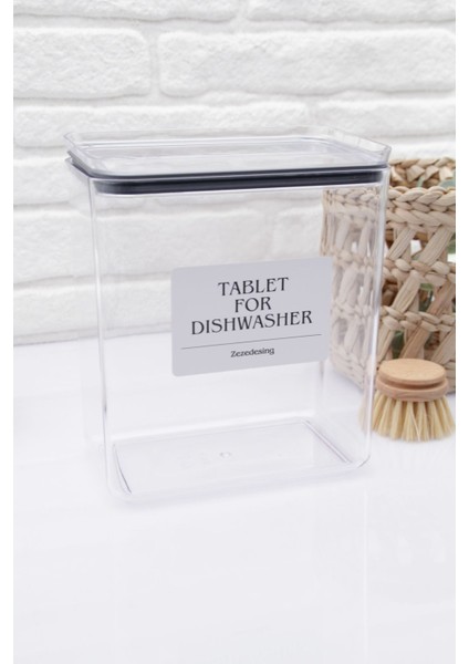 Turkuaz Bulaşık Makinesi Tableti Kavanozu 2200 Ml, Şık ve Dayanıklı Tasarım fiyatları