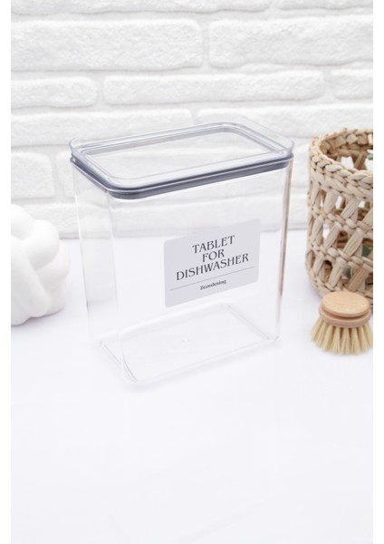 Turkuaz Bulaşık Makinesi Tableti Kavanozu 2200 Ml, Şık ve Dayanıklı Tasarım modelleri