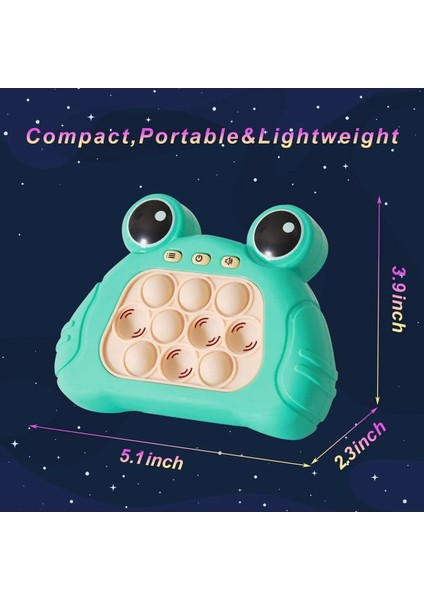 Kurbağa Model Işıklı Popit Oyun Konsolu Pop It Oyuncak Konsol indirimleri
