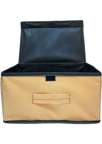 Bej Çok Amaçlı Kapaklı Kutu Düzenleyici, Eşyaları Düzenlemenin En Güzel Yolu indirimleri