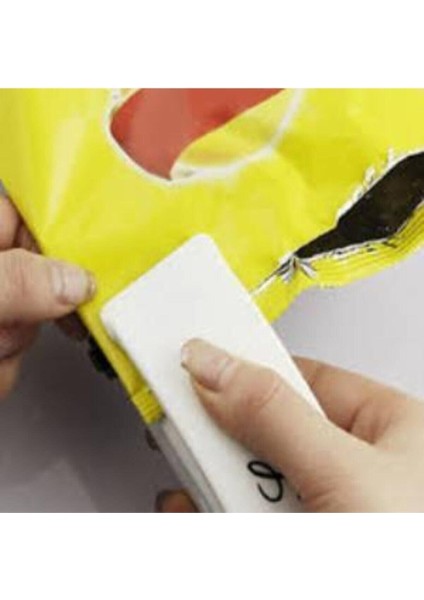 Beyaz Poşet Kapatıcı Isıtıcı Sealer Ambalaj Kapama Makinesi