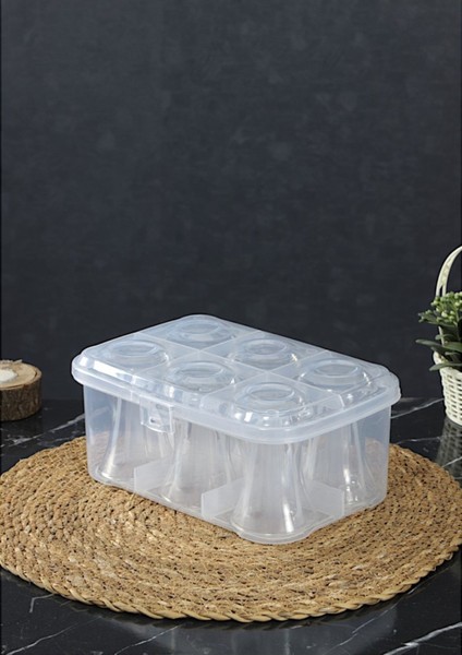 Beyaz 6'lı Esnek Plastik Bardak Taşıma Kutusu, Pratik ve Şık Piknik Seti Aksesuarı fiyatları