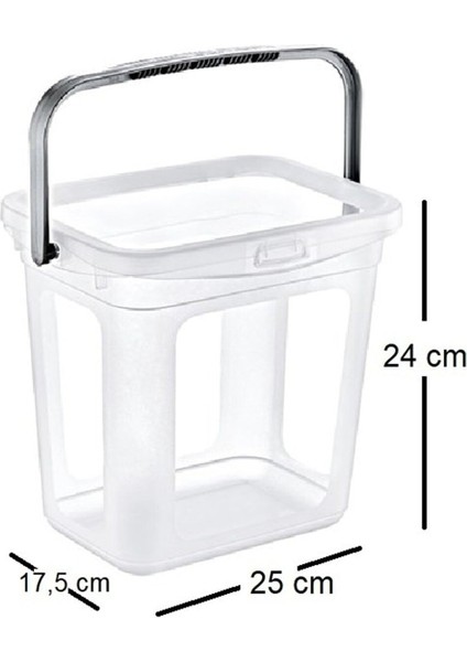 Kapaklı Çok Amaçlı Saklama Kutusu 6 Lt, Pratik ve Şık, Ekru Renk modelleri