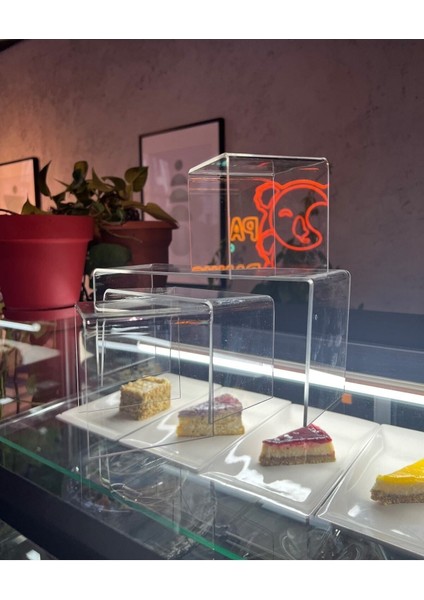 Şeffaf Pleksi Yükseltici Standı 12X12 Cm, 2’li Set, Şık ve Dayanıklı Sergileme Çözümü fiyatları