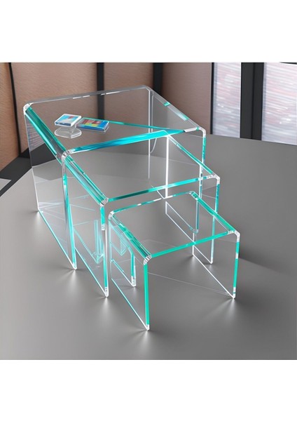 Şeffaf Pleksi Yükseltici Standı 12X12 Cm, 2’li Set, Şık ve Dayanıklı Sergileme Çözümü modelleri