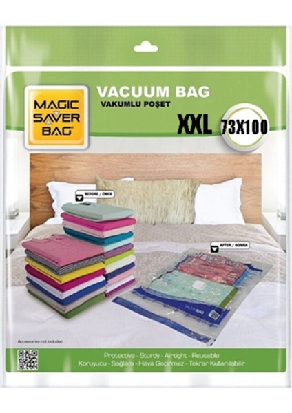 Geniş ve Dayanıklı Vakumlu Poşetler, Çeşitli Boyutlarda ve Kullanıma Uygun