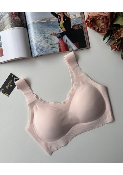 Intive Balensiz Dikişsiz Push-Up Çıkarılabilir Padli Invisible (Görünmez) Bralet - Ithal Bra