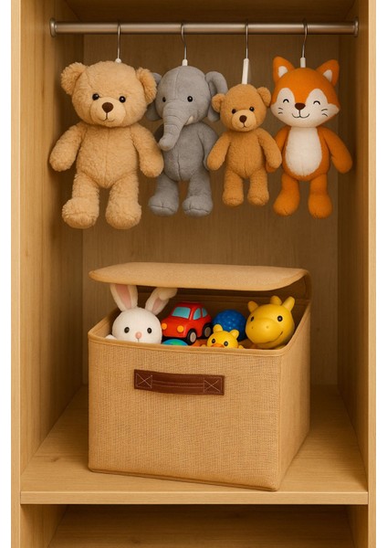 Katlanabilir Jüt Kapağıyla Dolap Içi Çok Amaçlı Saklama Kutusu 30X30X30 fiyatları