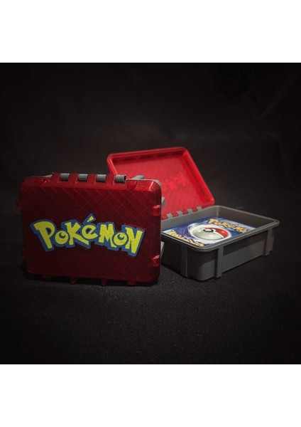 Küçük ve Şık Pokémon Tcg Saklama Kutusu, Kırmızı Renkli, Taşımaya Uygun Tasarım. fiyatları