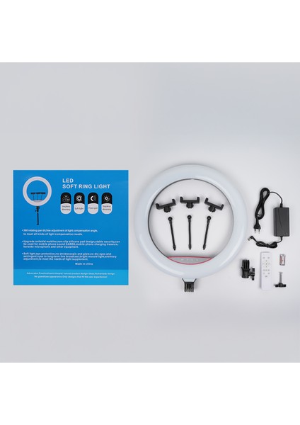 LJJ18 Rgb Light 45CM Işıklı Telefon Tutucu Ring Light indirimleri