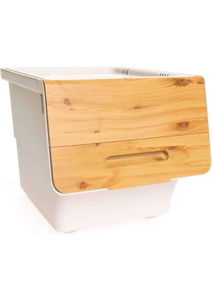 Bambu Çok Amaçlı Tekerlekli Organizer Kutu, Sebzelik, Oyuncak ve Saklama Çözümü fırsatları