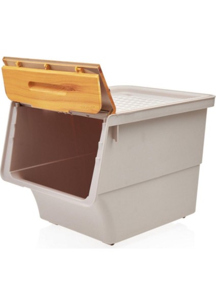 Bambu Çok Amaçlı Tekerlekli Organizer Kutu, Sebzelik, Oyuncak ve Saklama Çözümü indirimleri