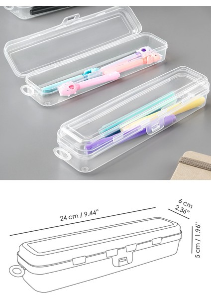 Beyaz 5'li Kalem Saklama Kutusu, Seyahat ve Günlük Kullanım Organizer Seti indirimleri