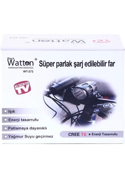 Black WT-272-PROFESYONEL Bisiklet Lambası modelleri
