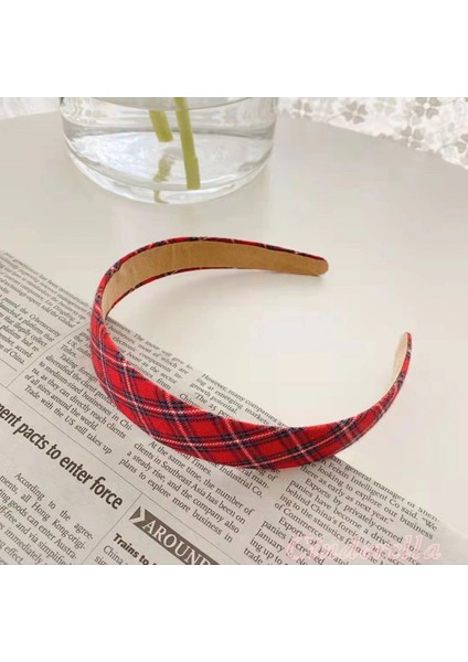 Kadın Hafif Esnek Taç Saç Bandı Kırmızı Model-5