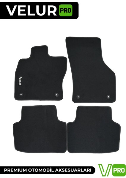 Volkswagen Passat B8 2022 Kalın Velur Halı Paspas - Araca Özel Üretim indirimleri