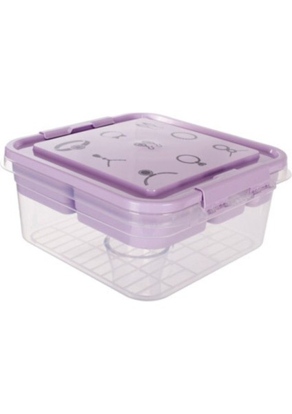 Turuncu Bölmeli Hobi ve Takı Kutusu, Düzenli Saklama Için Ideal