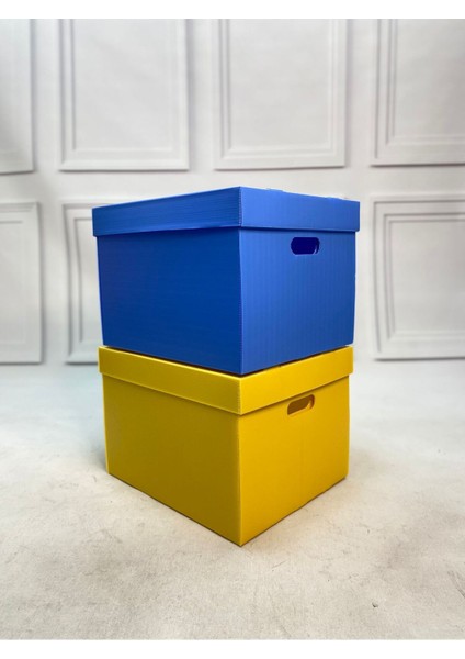 Iki Renkli Dekoratif Saklama Kutusu Seti, Oyuncak ve Arşiv Organizasyonu modelleri
