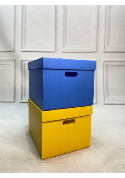 Iki Renkli Dekoratif Saklama Kutusu Seti, Oyuncak ve Arşiv Organizasyonu fırsatları